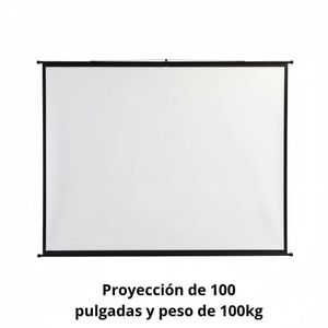 Pantalla de Proyección Retráctil 84”, 100” y 120”