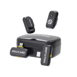 Microfono Hollyland Inalambrico Dual Lark A1 Mini Combo Conectores Usb-C y Lightning