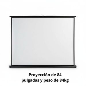 Pantalla de Proyección Retráctil 84”, 100” y 120”