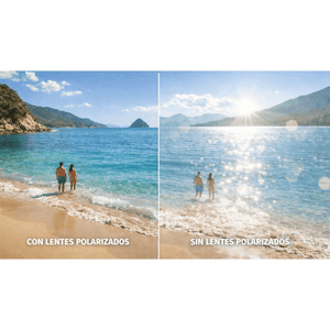 Gafas Polarizadas Adler UV400 Protección Total, Visión Nítida y Sin Reflejos Ref. 849 Café Dorado