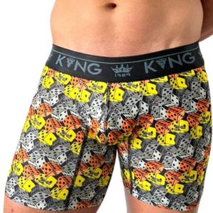 Bóxer Para Hombre King En Seda Fría Dados