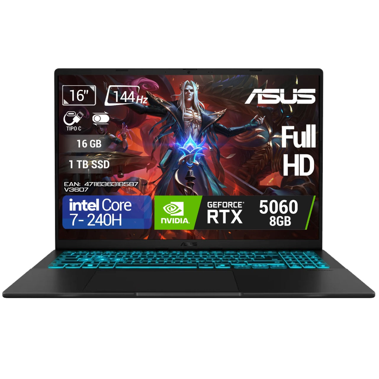 Computador Gamer Asus V3607V Intel Core i7 - 240H Ram 16GB - 1TB