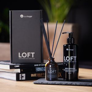 Set Loft: Jabón Espumoso 250 ml y Difusor varas Rattan 50 ml