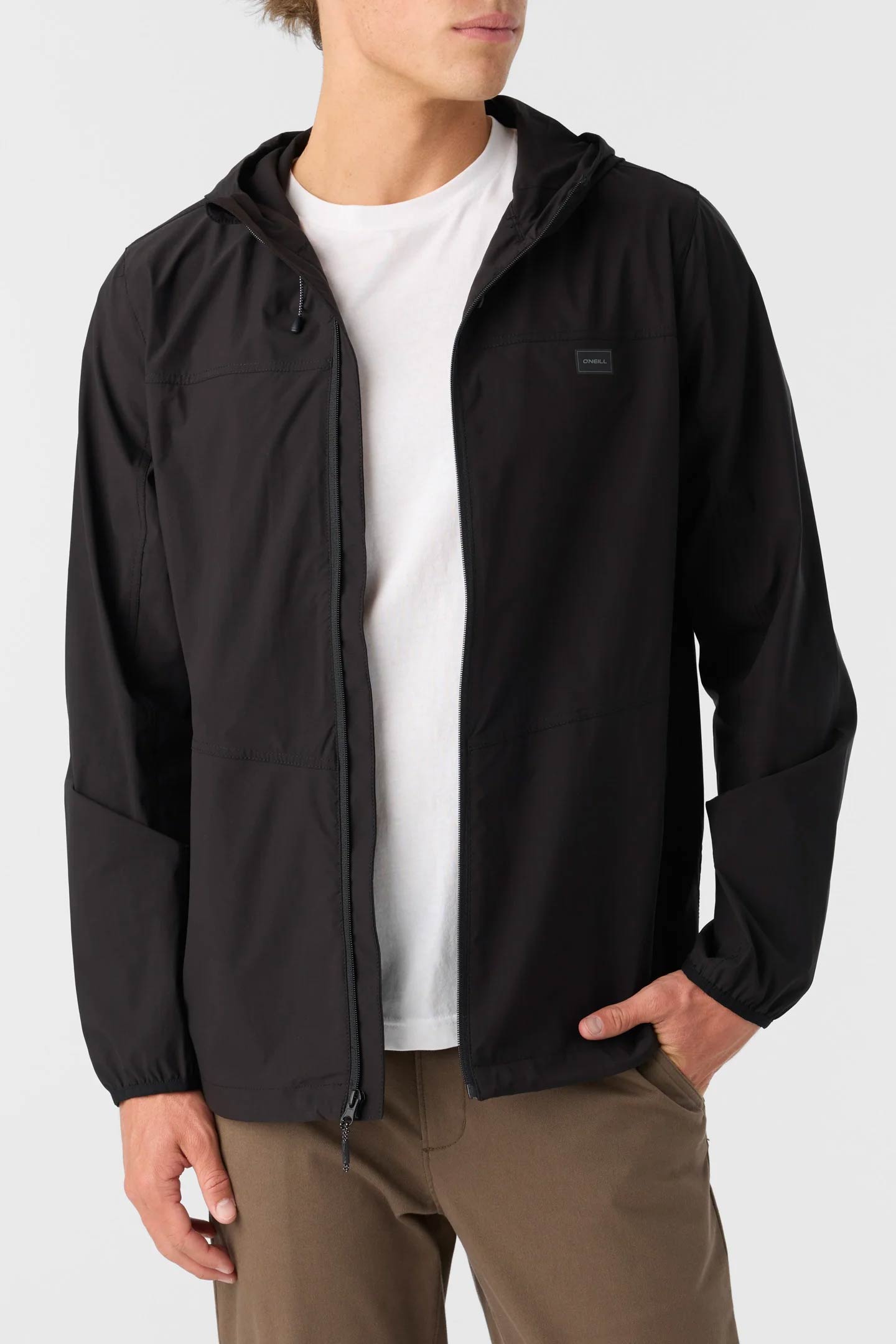 Chaqueta Cortavientos Traveler Stretch Hombre Negro-M