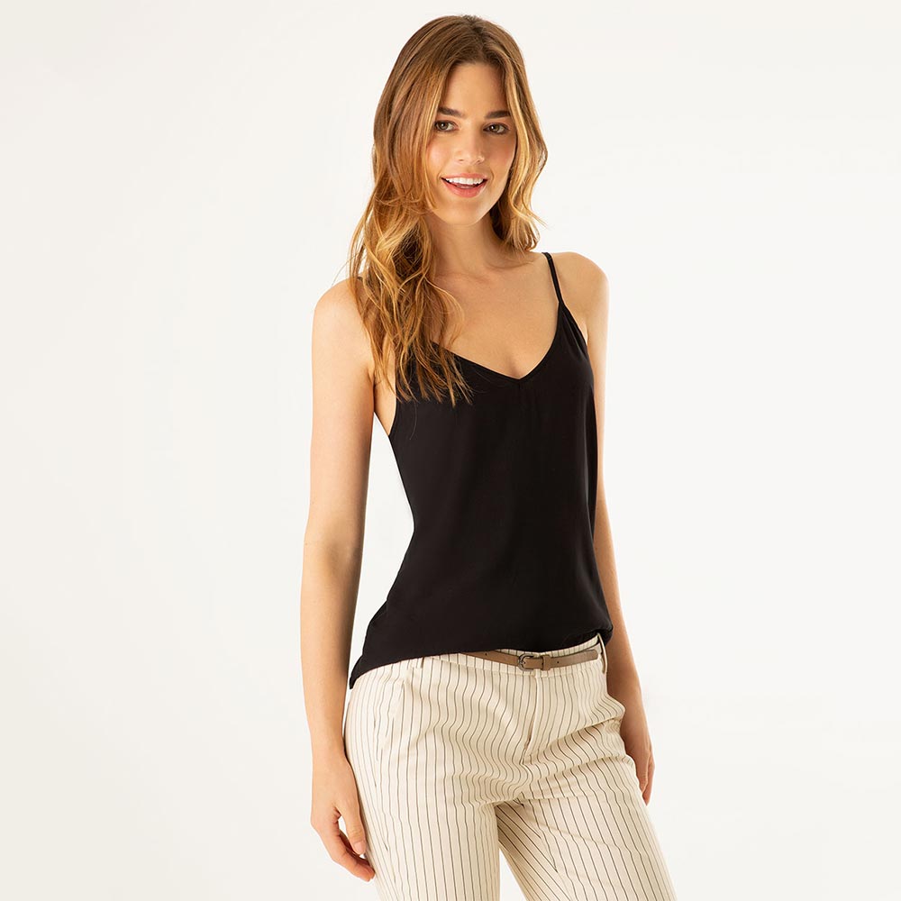 BLUSA GEF MUJER LINELL NEGRO 7188 Agaval