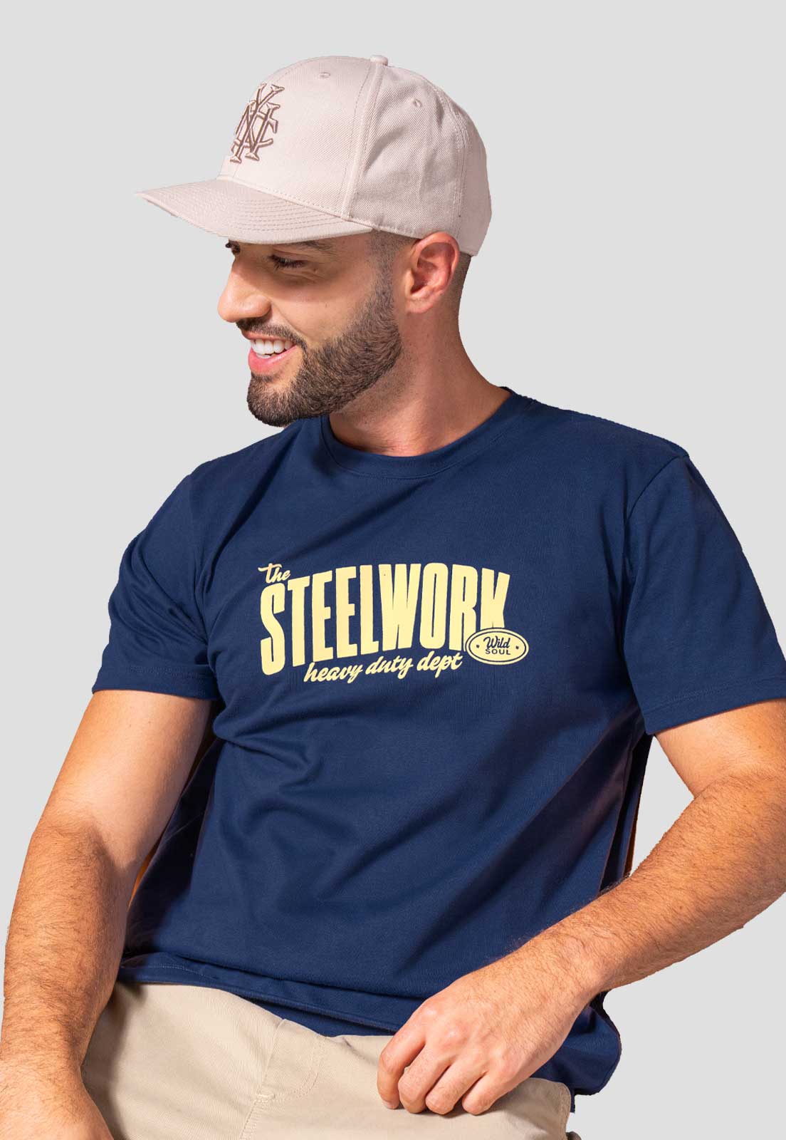 Camiseta Hombre Azul Profundo Mp 114974 Talla XL
