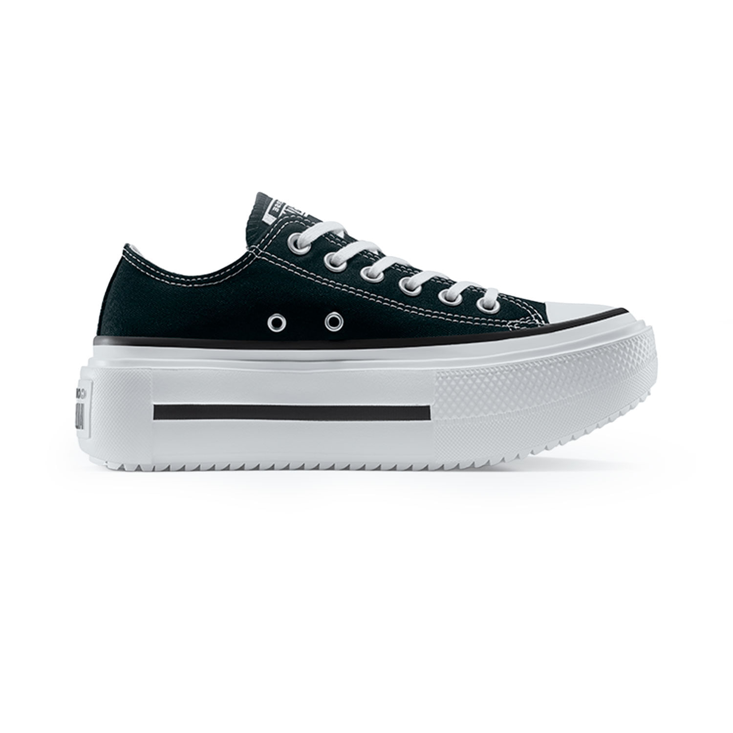 Tenis Converse Chuck Taylor All Star Lift Double Stack Junior Negro ...