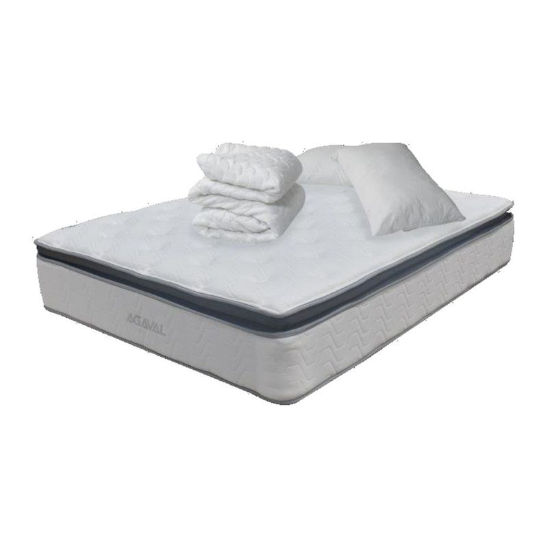 COMBO-COLCHON-AGAVAL-ONE-PILLOW-140X190CM-PROTECTOR---2-ALMOHADAS