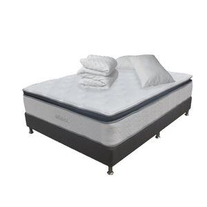 COMBO COLCHON AGAVAL ELEGANCE 200X200CM +BASE CAMA GRAF+PROTECTOR+2 ALMOHADAS