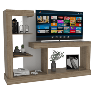 Rack Para TV Minotti Miel+Blanco