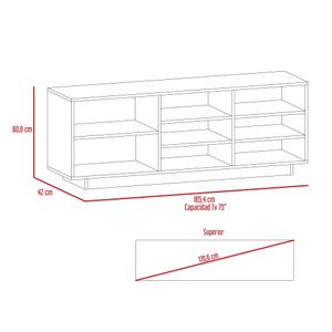Rack Para TV Vedra Caramelo+Wengue