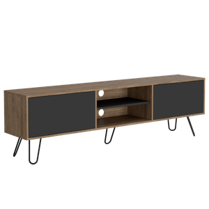 Rack para TV Vassel RTA Miel + Plomo