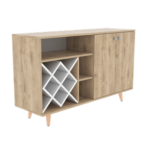 Mueble Bar Vithi RTA Macadamia + Blanco