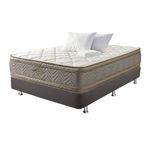 COMBO-FANTASIA-COLCHON-OPTIMS-160X190CM---BASE-CAMA-SOMIER-PLUSS-M2-LINO-GRIS--2-ALMOHADAS---PROTECTOR