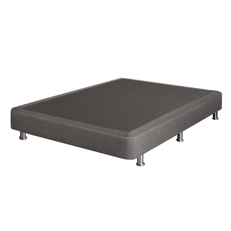 COMBO-FANTASIA-COLCHON-OPTIMS-120X190CM---BASE-CAMA-SOMIER-PLUSS-M2-LINO-GRIS----ALMOHADA---PROTECTOR