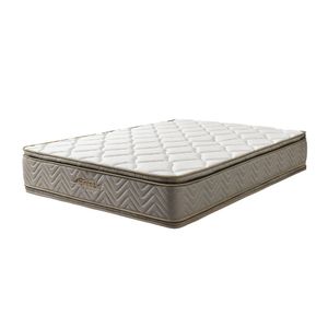 COMBO FANTASÍA COLCHON GALAXY 120X190CM + PROTECTOR+ BASE CAMA SOMIER PLUSS M2 LINO GRIS+ALMOHADA
