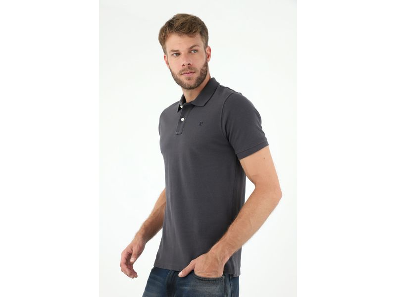 Camisa polo 2025 gris oscuro