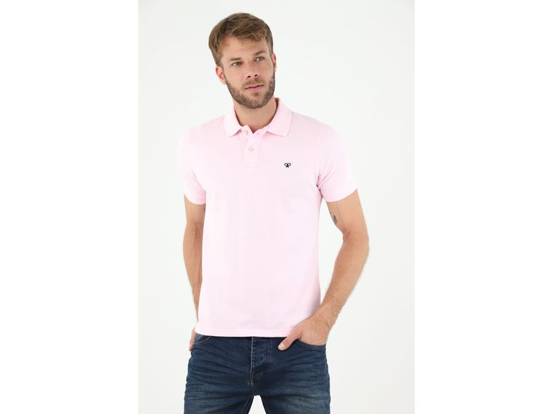 Camiseta Polo Hombre 201-118 Rosada - Arfrazv Camisas Polo
