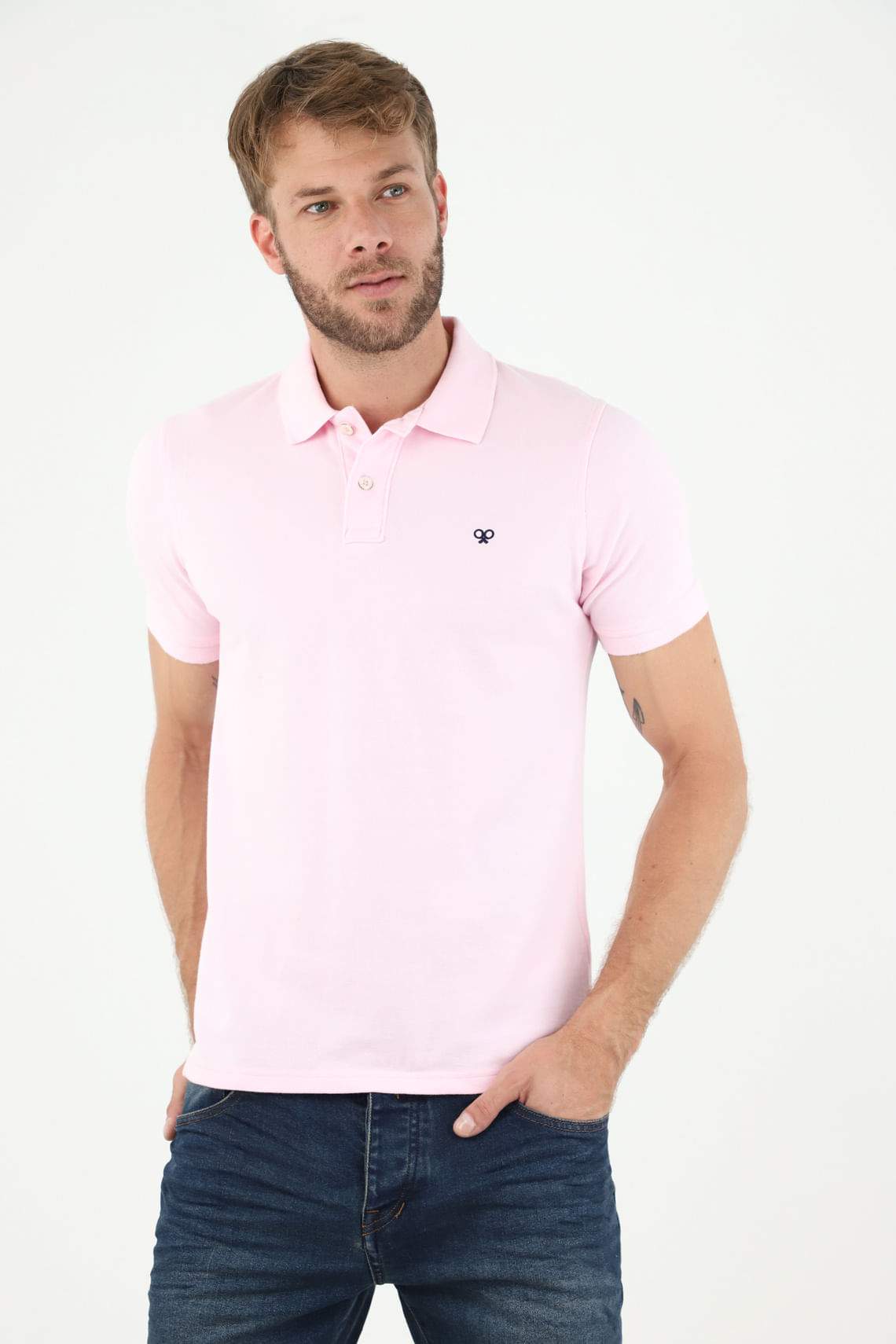 Polo rosada para hombre Agaval