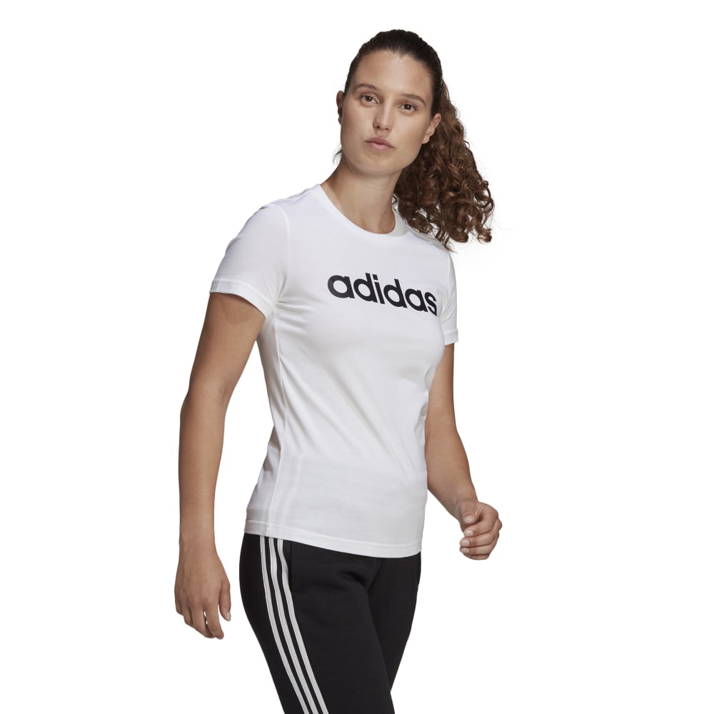 Camisetas adidas blancas mujer online