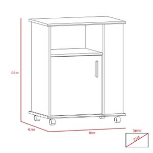 Modulo Microondas Luna RTA Blanco + Rovere