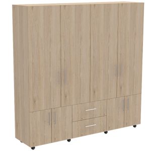 Closet Cantelmo 200 X 200 X 48 RTA Rovere + Blanco
