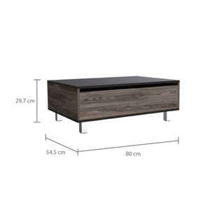 MESA DE CENTRO FUNCIONAL 5G-2 (1C) COÑAC+WENGUE 29.7X80X54.5 CM