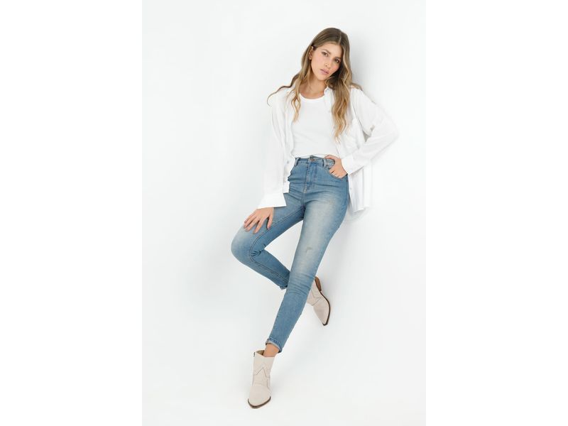 Jean azul online mujer