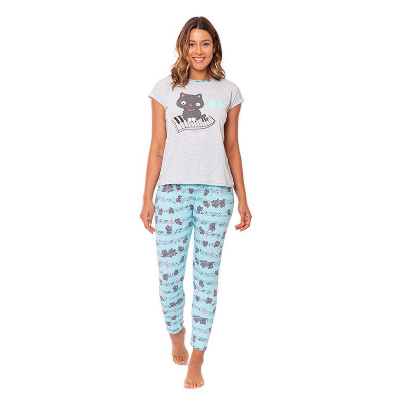 PIJAMA-ST.EVEN-MUJER-16978-GRIS-JASPE