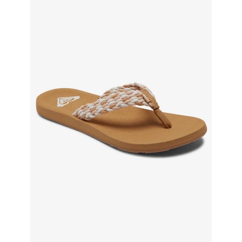 Sandalias Roxy Porto Niños Rosas Da Sandalia Porto Raffia De Roxy