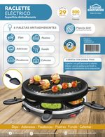 Raclette Grill Electrico Home Elements - Distrihogar