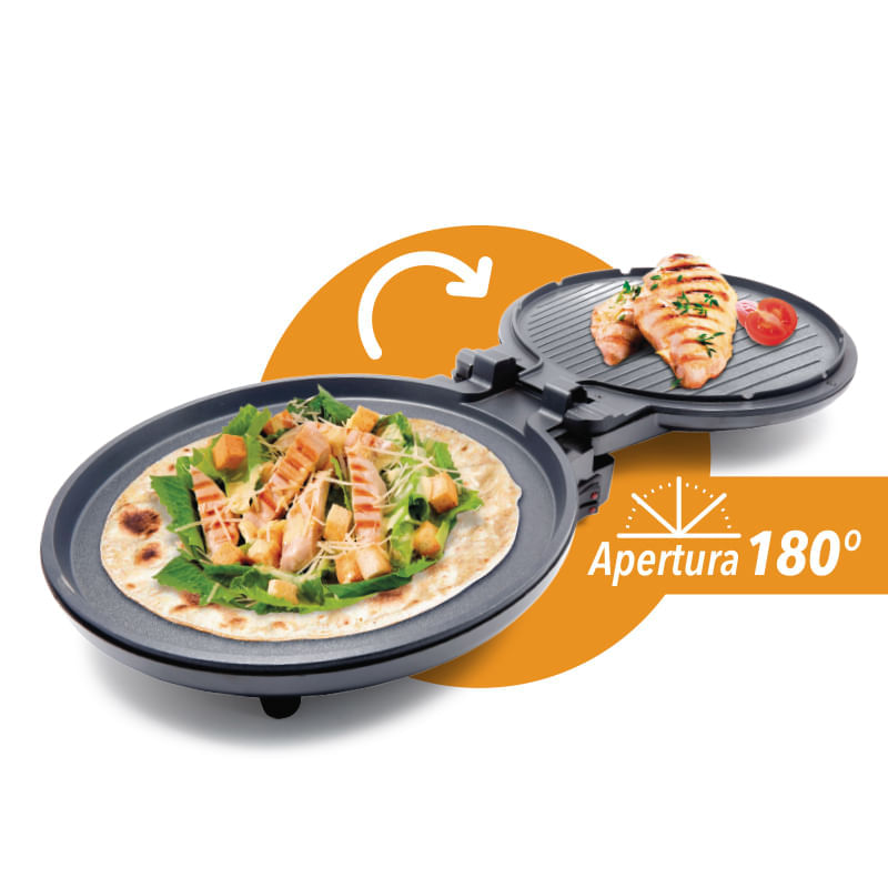 Pizza Maker Y Sanduchera Grill HE828G Home Elements Agaval