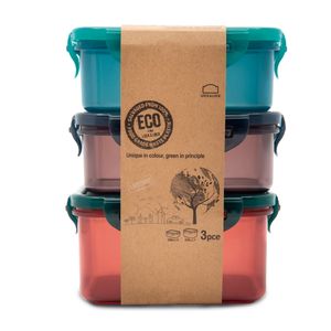 Set X 3 Recipientes Rectangulares Eco