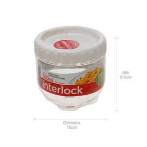 Recipiente Circular Interlock 500 Ml