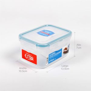 Recipiente Rectangular Classic 470ml