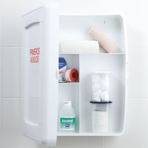 Botiquin plastico para colgar para primeros Auxilios