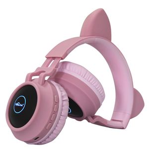 Audifonos Diadema Con Bluetooth Diseño De Gato