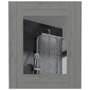 Espejo de Baño Salomón, Humo, ideal para espacios reducidos