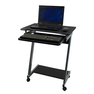 Escritorio porta PC Maldiva, Wengue, con rodachines