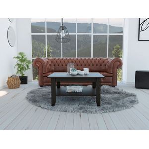 Mesa de Centro Sarume, Wengue, con entrepaño inferior