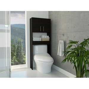 Gabinete de Baño Apolis, Wengue, con dos puertas batientes
