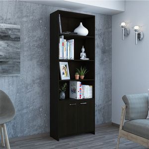 Biblioteca Milán, Wengue, con dos puertas abatibles y cuatro entrepaños