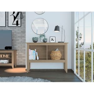 Mesa Auxiliar Omah, Beige, con entrepaño doble y amplia superficie