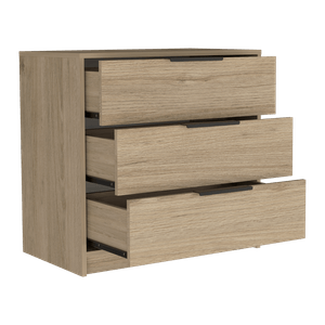 Organizador Wesley, Beige y Blanco, con tres cajones