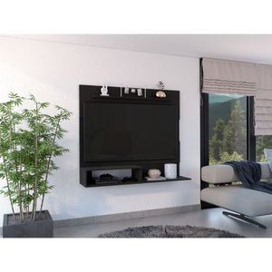 Panel de TV Ascher, Wengue, con espacio para televisor de hasta 55 pulgadas ZF