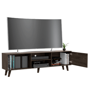 Mesa para TV Bangkok, Chocolate, para televisor de 70 pulgadas
