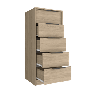 Organizador Wesley, Beige y Blanco, con cinco cajones