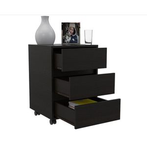 Archivador Taira, Wengue, con tres cajones