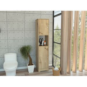 Mueble Auxiliar de Baño Ibis, Café claro, con dos puertas batientes