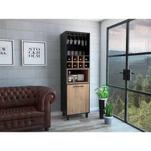 Bar Wesley, Wengue y Miel, amplio espacio de almacenamiento y porta copas